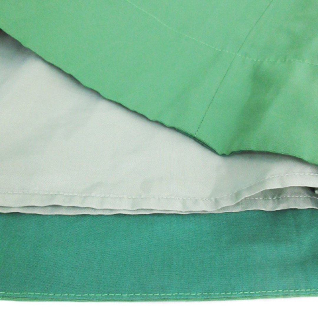 INED(イネド)のイネド フレアスカート ロング丈 マキシ丈 無地 7 緑 グリーン /FF11 レディースのスカート(ロングスカート)の商品写真
