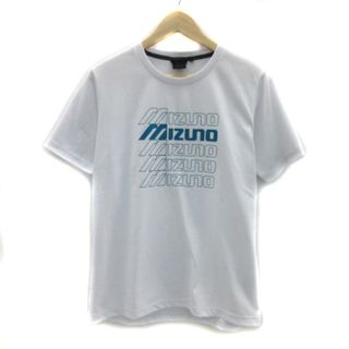 ミズノ(MIZUNO)のミズノ スポーツウエア Tシャツ カットソー 半袖 S 白 エメラルドグリーン(その他)