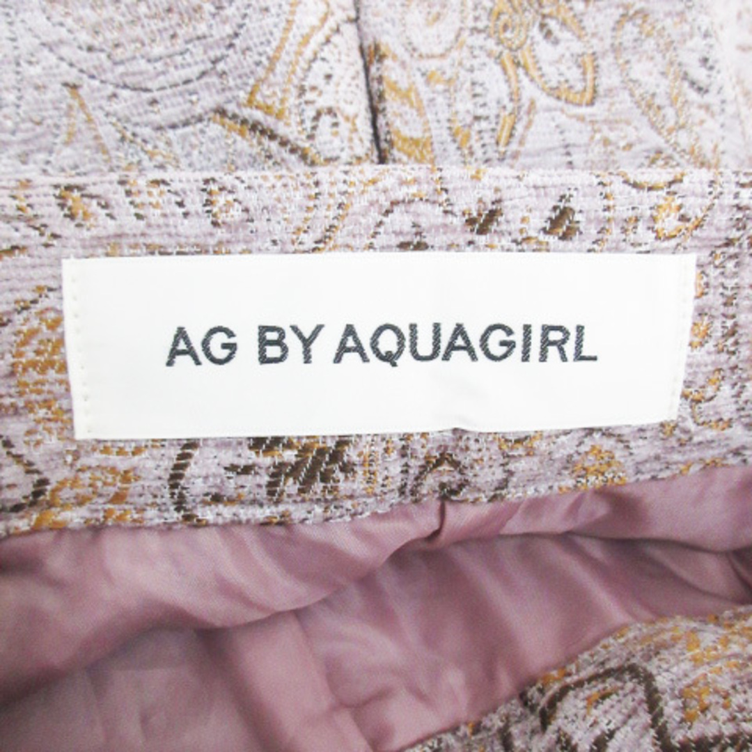 AG by aquagirl(エージーバイアクアガール)のエージーバイアクアガール タイトスカート ロング丈 マキシ丈 M ピンク 黒 レディースのスカート(ロングスカート)の商品写真