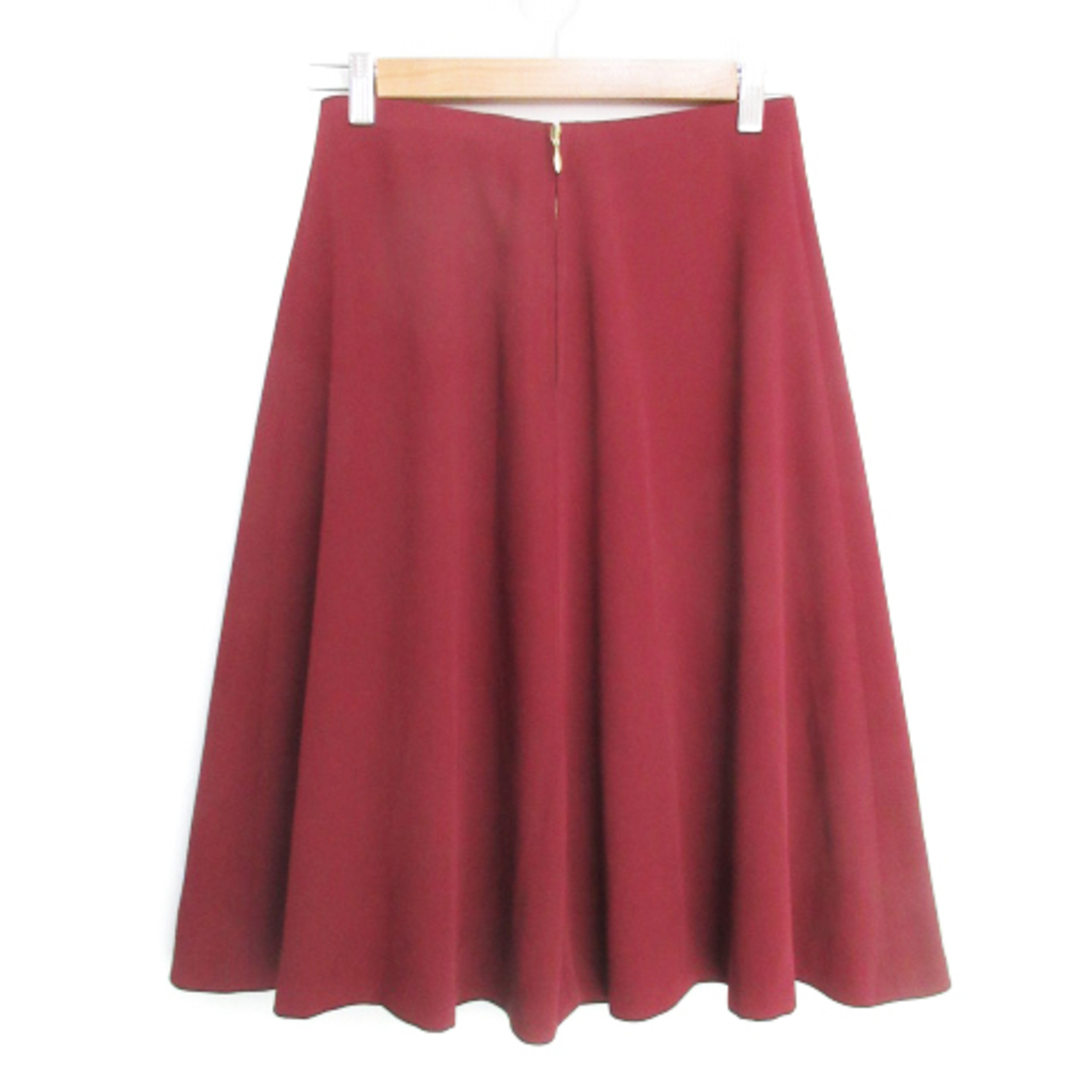 ROPE’(ロペ)のロペ ROPE フレアスカート ミモレ丈 無地 38 赤 レッド /FF53 レディースのスカート(ひざ丈スカート)の商品写真