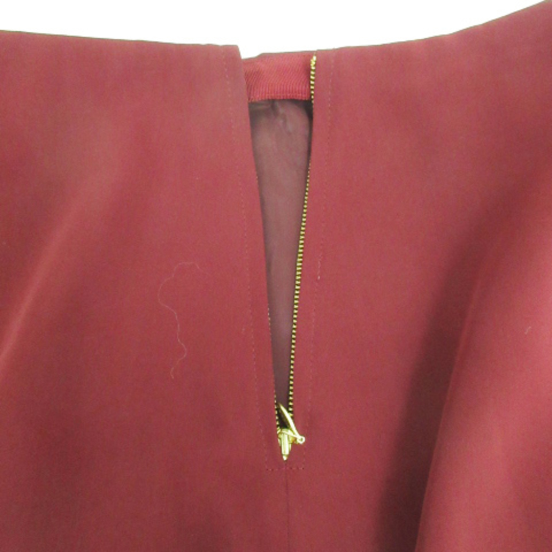 ROPE’(ロペ)のロペ ROPE フレアスカート ミモレ丈 無地 38 赤 レッド /FF53 レディースのスカート(ひざ丈スカート)の商品写真