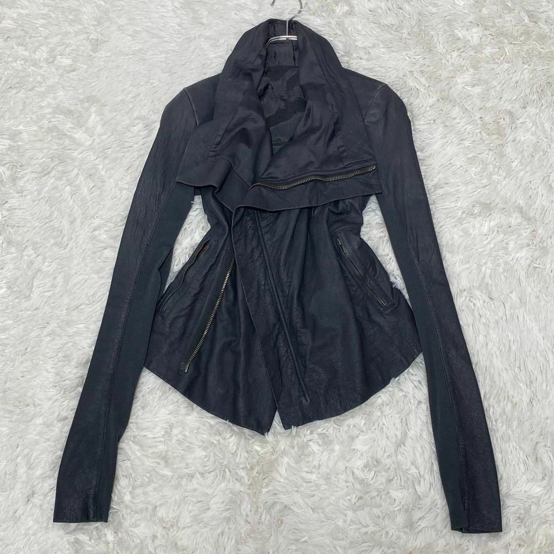 極美品✨Rick Owens ライダース ラムレザーバイカージャケット 40
