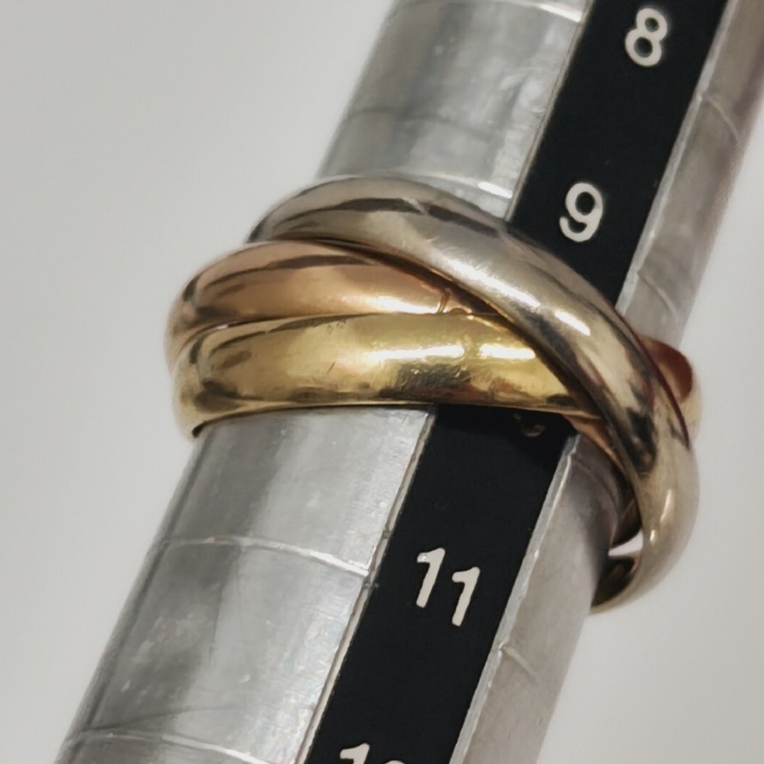(T90104)Cartier トリニティリング 750 指輪　18金