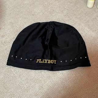 プレイボーイ(PLAYBOY)の【新品】PLAYBOY インナーキャップ / ブラック(キャップ)