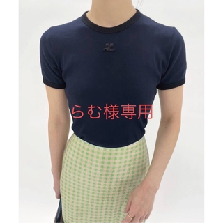 エディットフォールル(EDIT.FOR LULU)の【courreges クレージュ】CONTRAST T-SHIRT REE(Tシャツ(半袖/袖なし))