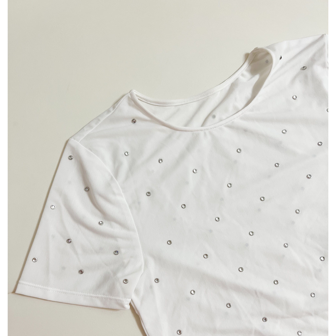 EDIT.FOR LULU(エディットフォールル)の【EDIT.FOR LULU 】ビジューTEE レディースのトップス(Tシャツ(半袖/袖なし))の商品写真