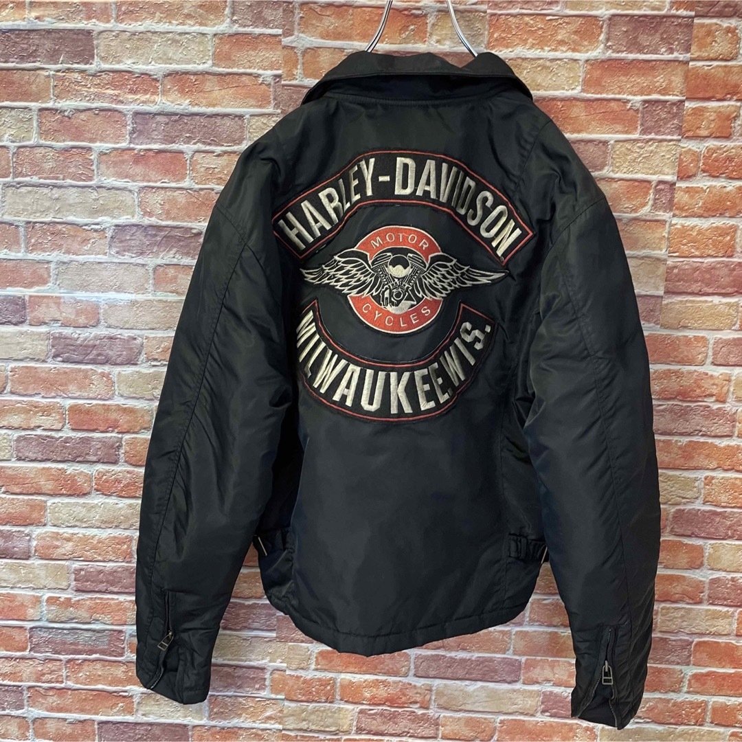 あHARLEY-DAVIDSON ハーレーダビッドソン ブルゾン 両面ビックロゴ