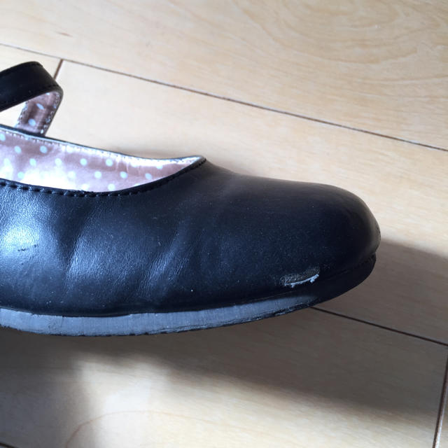 フォーマル用 黒い靴 21㎝ 女の子用 キッズ/ベビー/マタニティのキッズ靴/シューズ(15cm~)(フォーマルシューズ)の商品写真