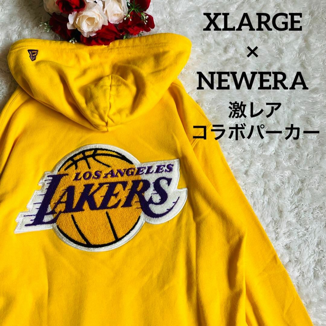 【激レア】エクストララージ レイカーズ ニューエラ コラボ NBA  黄色　S