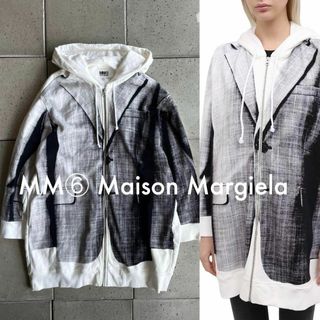MM6 - MM6 メゾンマルジェラ サイドスリットフードパーカー の通販 by