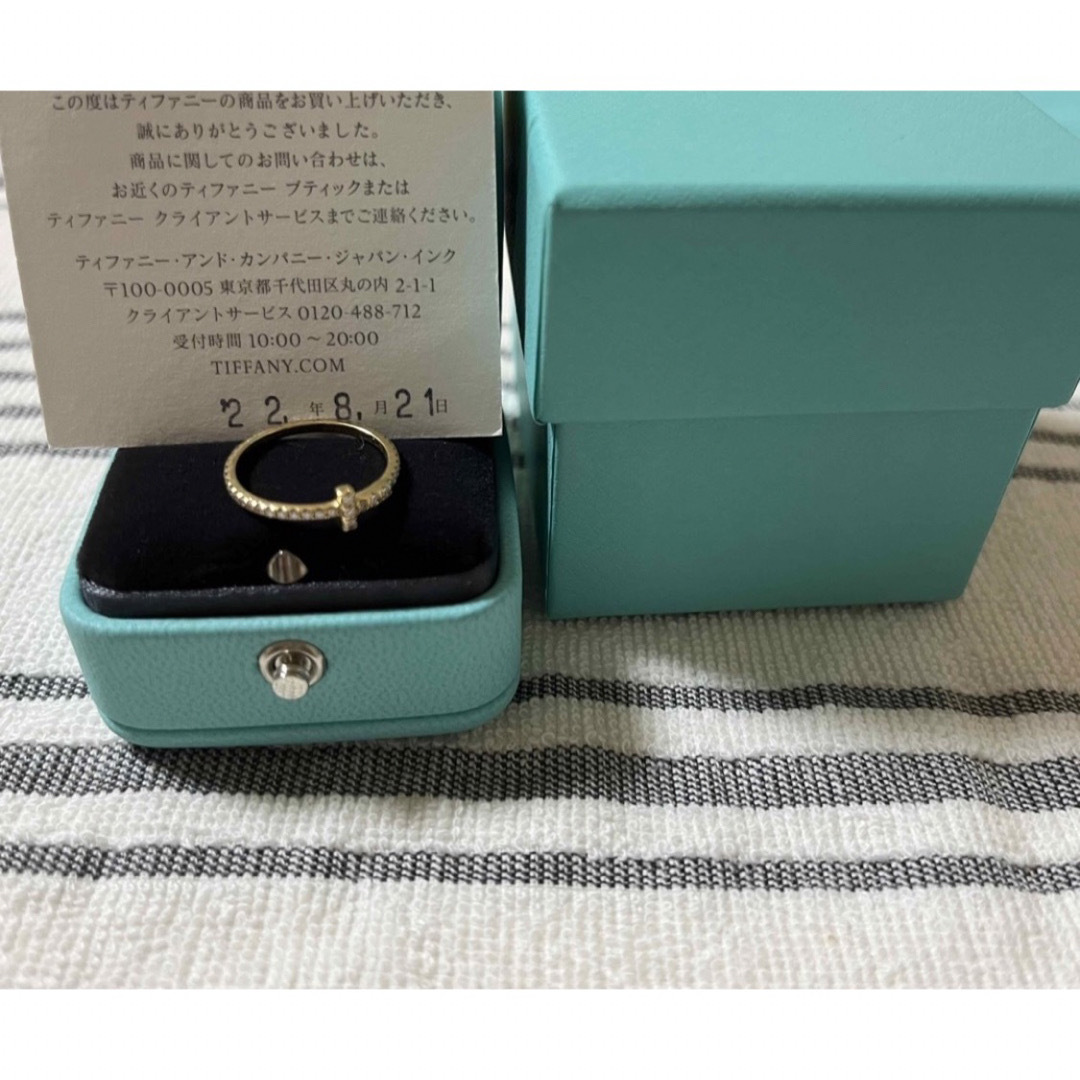 Tiffany & Co.(ティファニー)のTiffany 750YG Tワイヤー フルダイヤサークルリング レディースのアクセサリー(リング(指輪))の商品写真