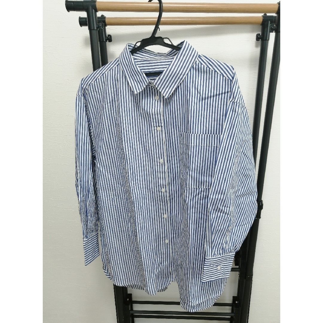 tip top(ティップトップ)の新品　tiptop　 ストライプビッグシャツ レディースのトップス(シャツ/ブラウス(長袖/七分))の商品写真