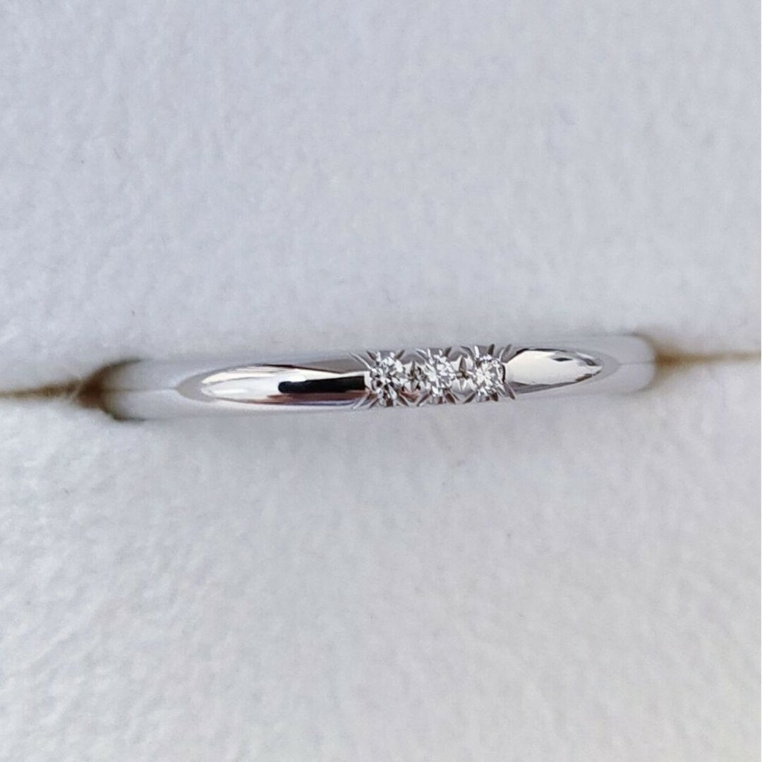 Tiffany & Co.(ティファニー)のティファニー 3p ダイヤモンド クラシック バンドリング Pt950 3.5g レディースのアクセサリー(リング(指輪))の商品写真