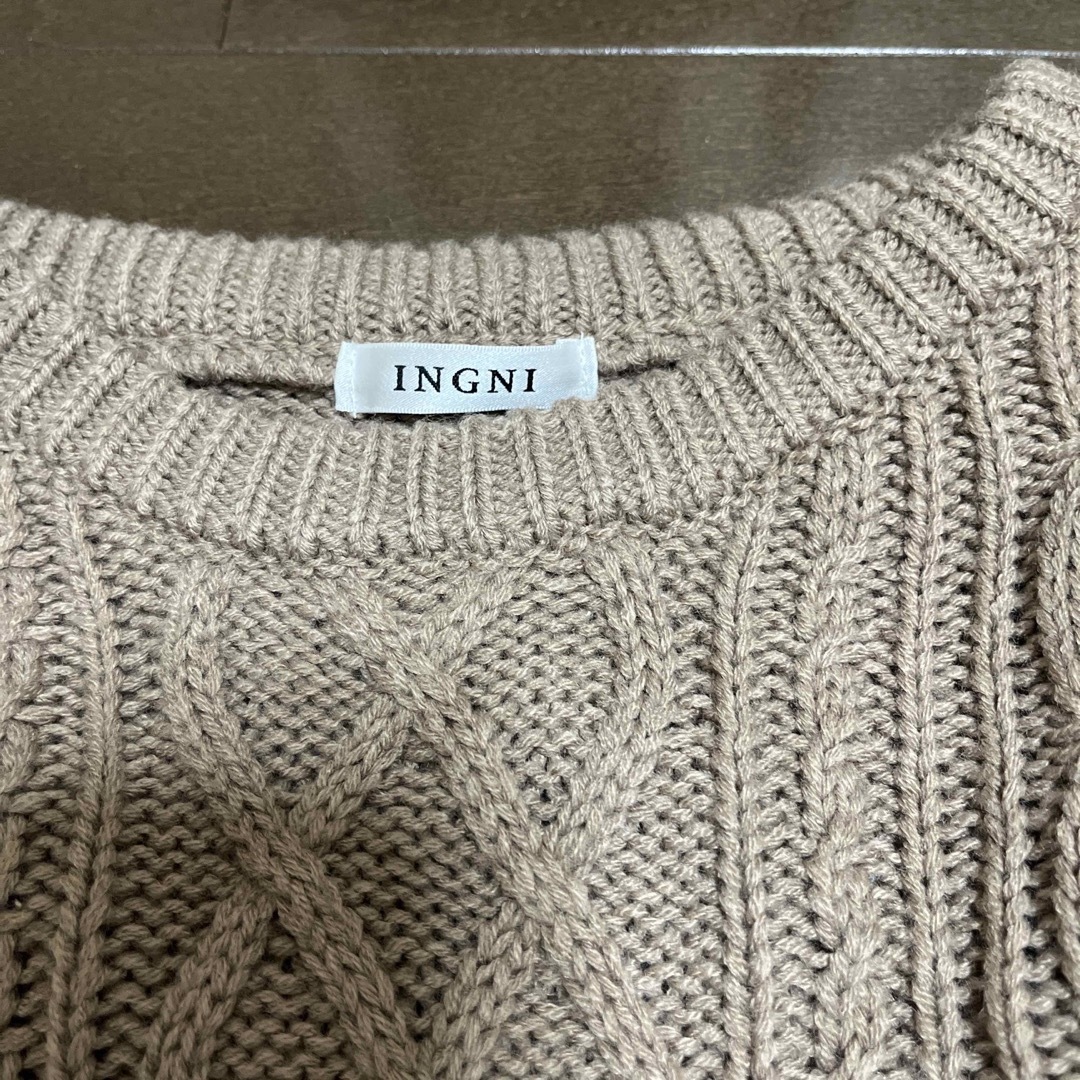 INGNI(イング)のイング　ニット　ワンピース レディースのワンピース(ひざ丈ワンピース)の商品写真