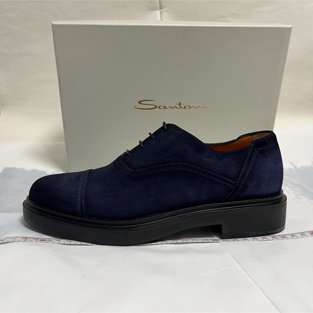 Santoni - 新品未使用!SANTONI ミッドナイトブルースエードシューズ