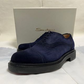 Santoni - 新品未使用！SANTONI ミッドナイトブルースエードシューズ