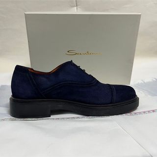 Santoni - 新品未使用！SANTONI ミッドナイトブルースエードシューズ