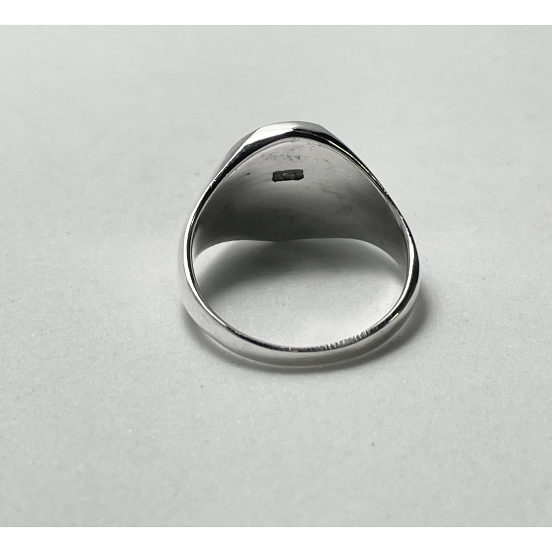 オーバル　ポリッシュド　シグネット　silver925 ジュエリー　アクセ12号 メンズのアクセサリー(リング(指輪))の商品写真