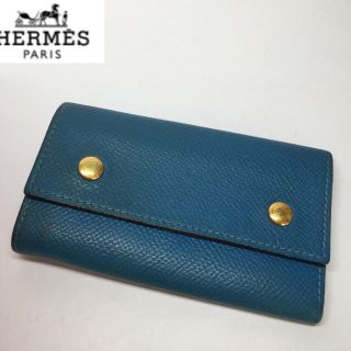 エルメス(Hermes)の正規品！エルメス ブルージーン☆キーケース4連(キーケース)