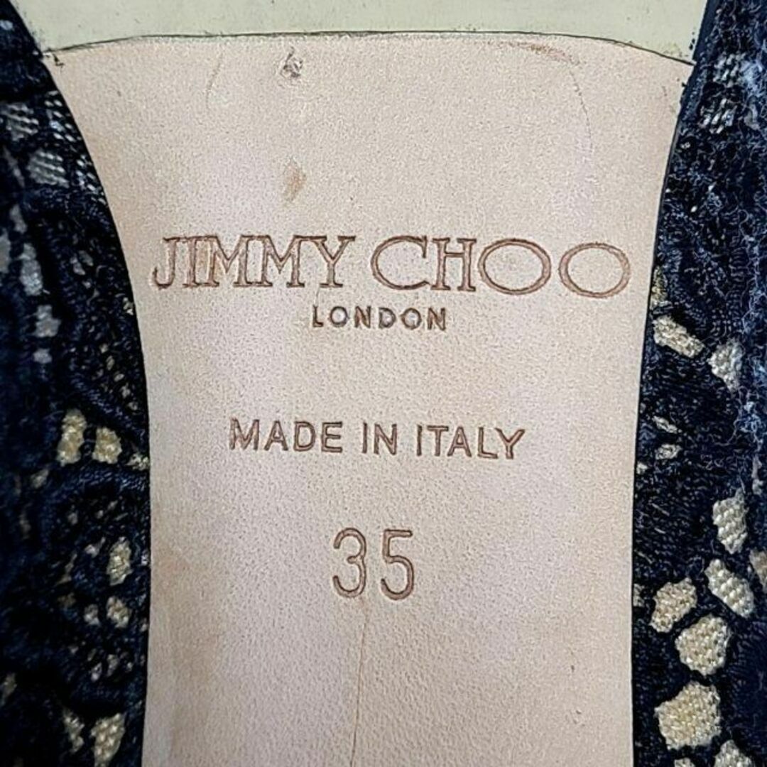 JIMMY CHOO(ジミーチュウ)の【送料無料！】 JIMMY CHOO　パンプス　ブラック　レース　22cm レディースの靴/シューズ(ハイヒール/パンプス)の商品写真