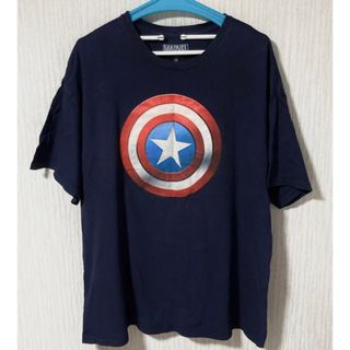 マーベル(MARVEL)のMARVEL(マーベル) キャプテン・アメリカ プリントTシャツ(Tシャツ/カットソー(半袖/袖なし))