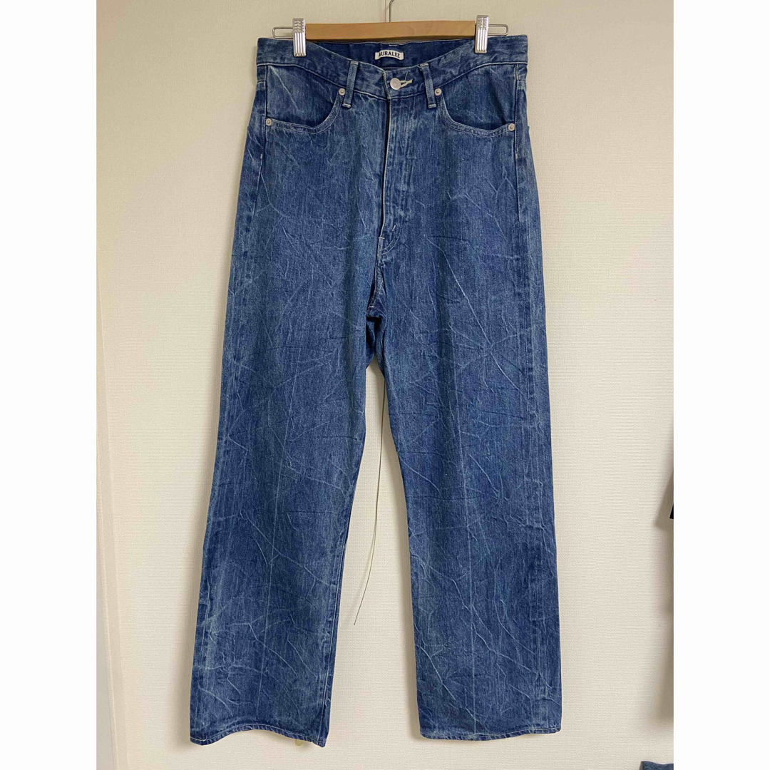 AURALEE - SELVEDGE FADED LIGHT DENIM PANTS 23ssの通販 by きんどる