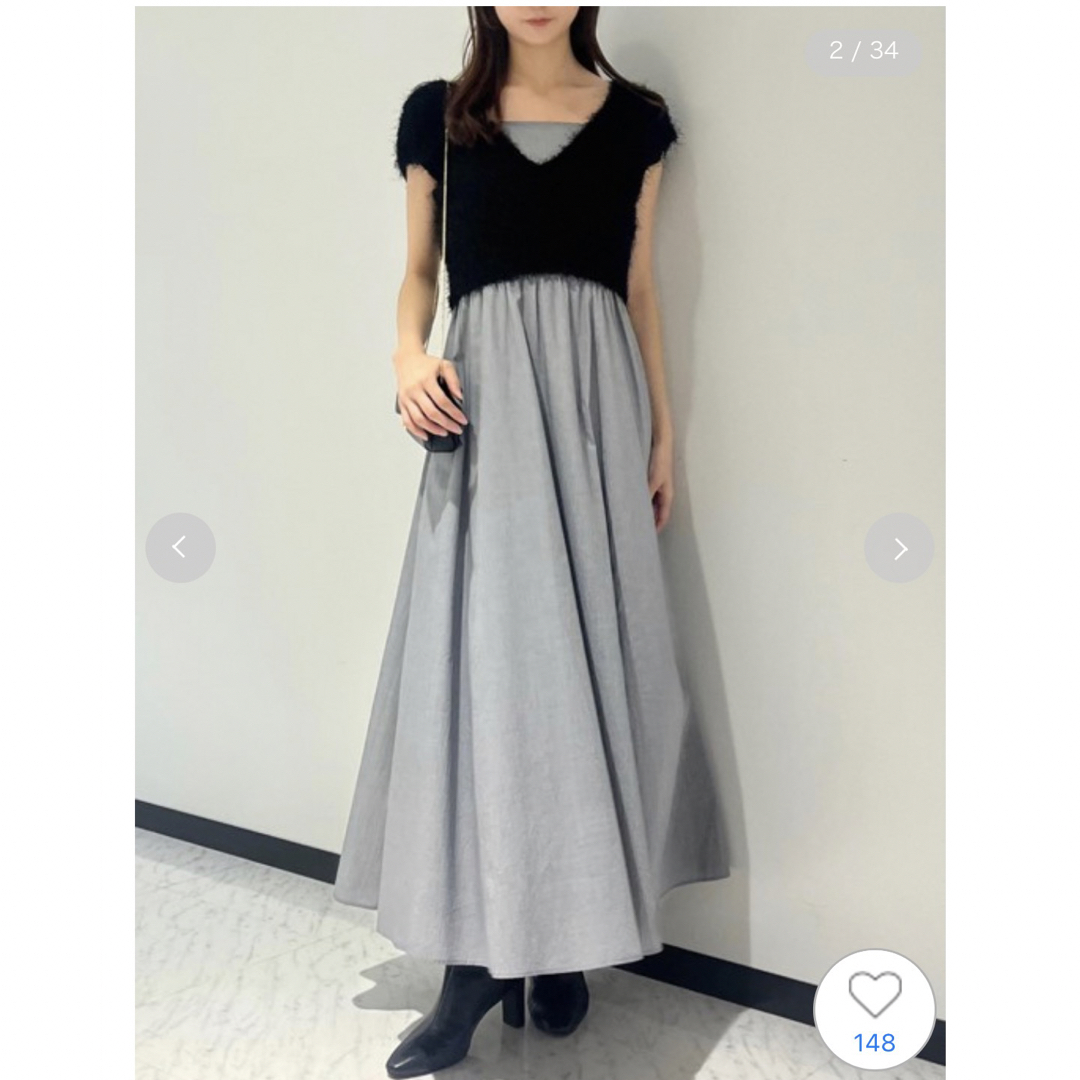 SNIDEL - ファーライクニットベスト&キャミワンピースの通販 by SNIDEL - ファーライクニットベスト&キャミワンピースの通販 by