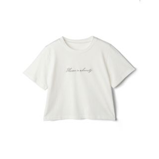 グレイル(GRL)のグレイル GRL ショート丈Tシャツ 未着用品 ze647(Tシャツ(半袖/袖なし))