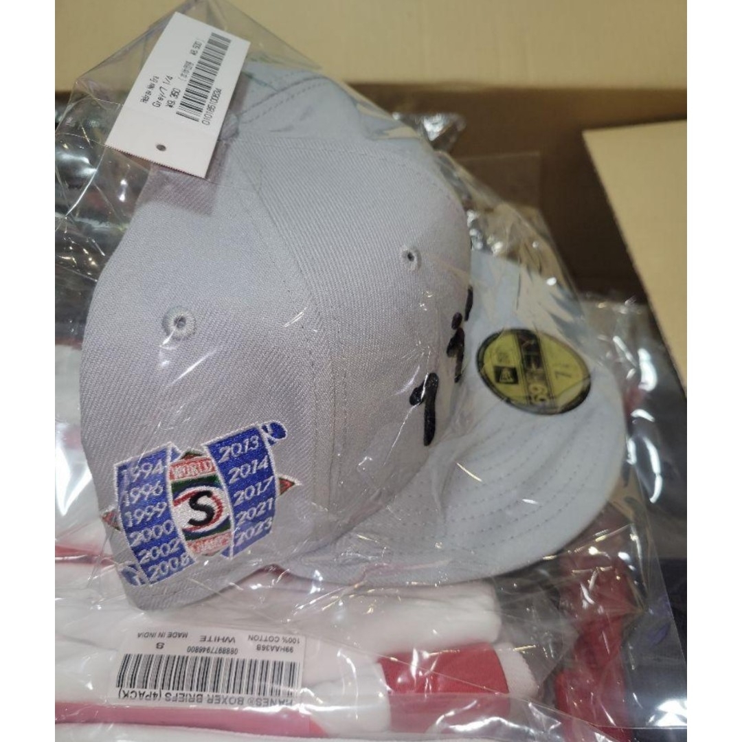 120 Supreme Hebrew New Era Cap グレー