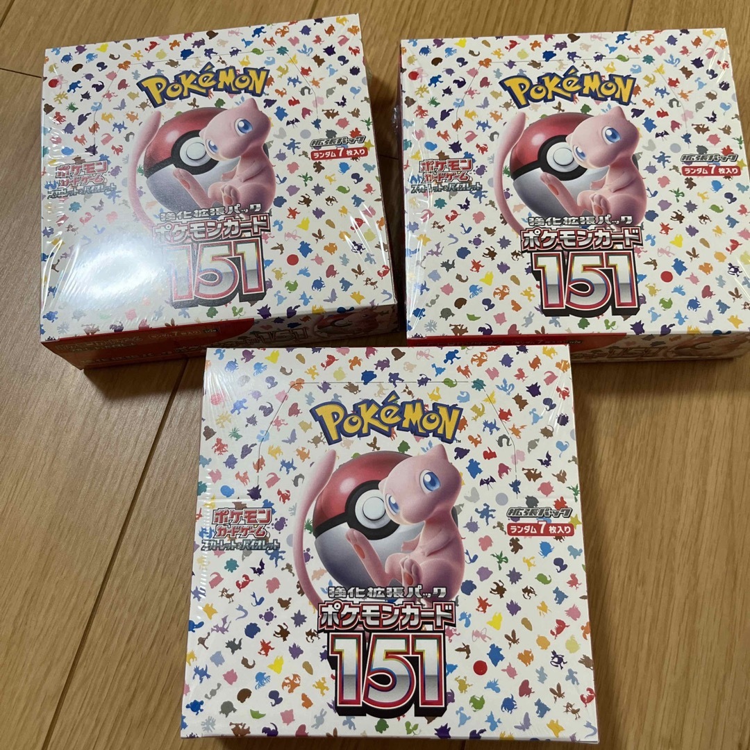 ポケモンカード　151 新品未開封　シュリンク付き　3BOX