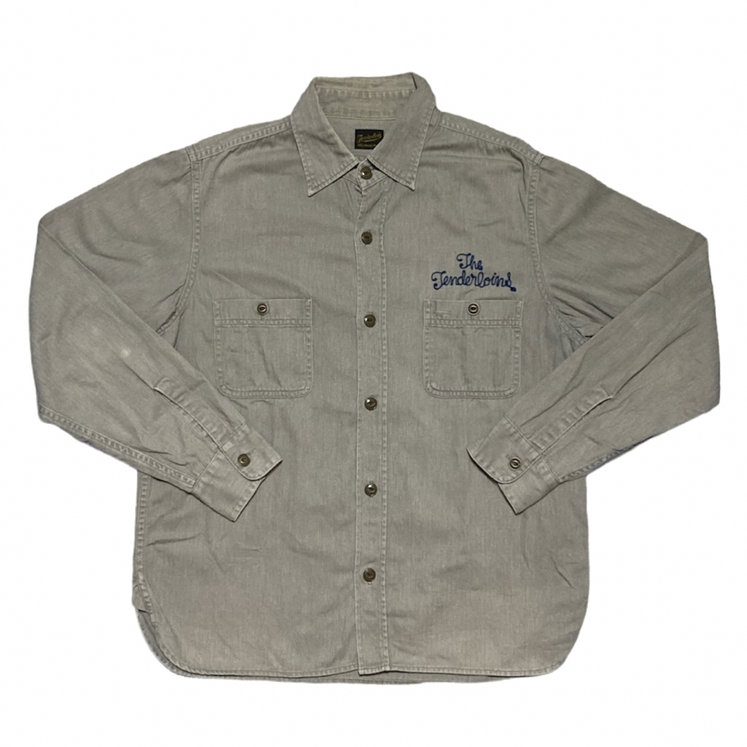 TENDERLOIN(テンダーロイン)のテンダーロイン T-WORK SHT 長袖 ワーク シャツ グレー   メンズのトップス(シャツ)の商品写真