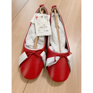 ザラキッズ(ZARA KIDS)の新品　未使用　ZARA キッズ　パンプス　バレエシューズ(スニーカー)