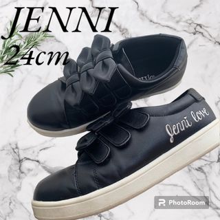 ジェニィ(JENNI)の【美品】JENNI Love スニーカー 24cm 黒 ブラック(スニーカー)