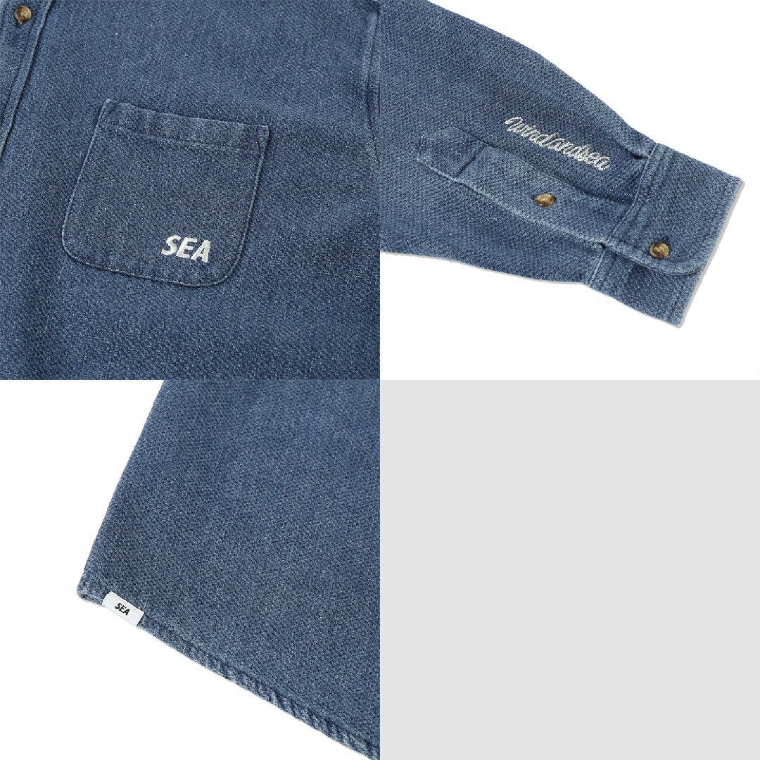 激安商品
 B.D WIND AND Square SEA Shirtの通販 sashiko Square B.D by B.D (Indigo-Sashiko) Shirt - トップス 9