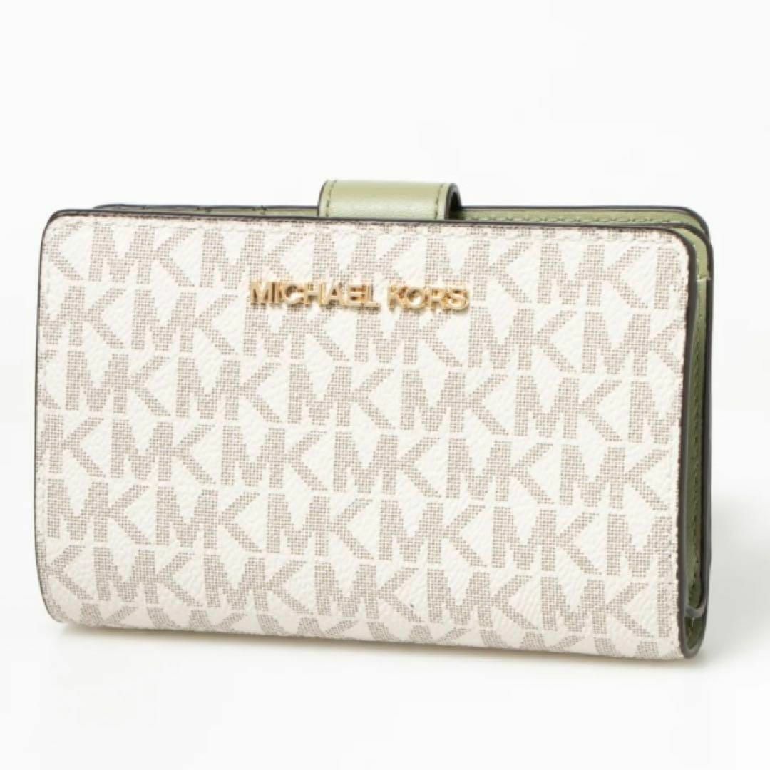 ゲンテン公式 【新品】 MICHAEL KORS マイケルコース 折り財布グリーン