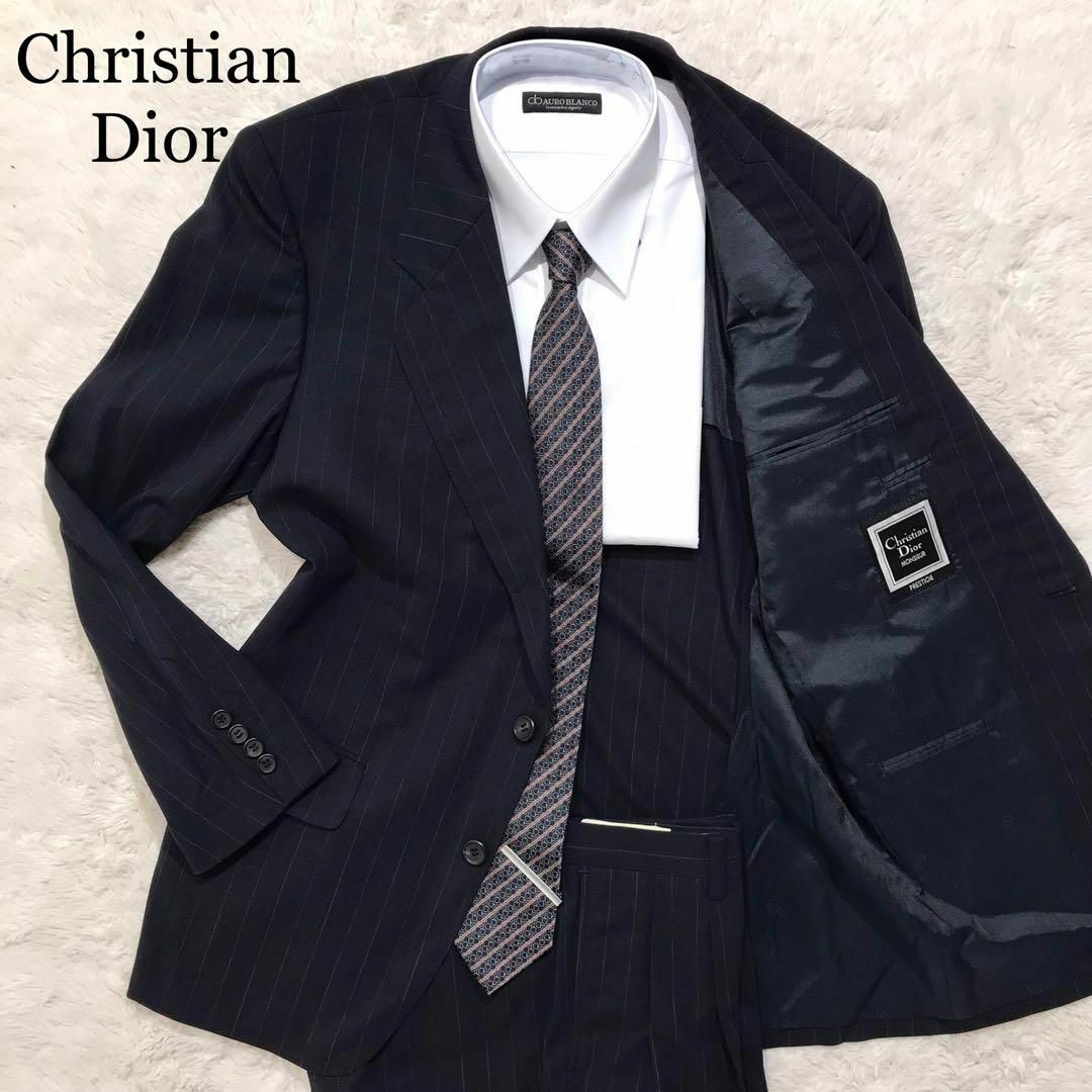 【極美品】Christian Dior セットアップ スーツ ストライプ A6