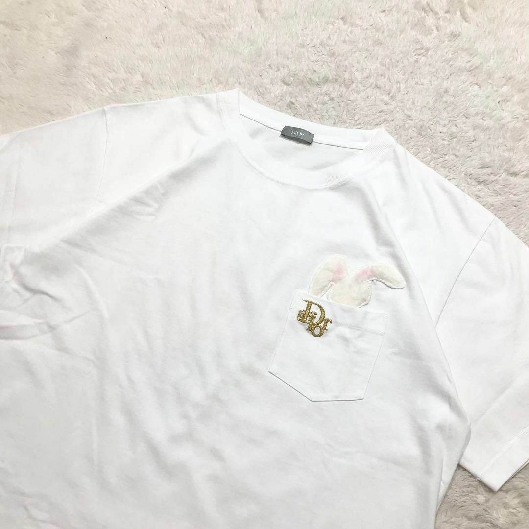 Christian Dior(クリスチャンディオール)の【完売品☆極美品☆XXL】DIOR ERL バニーアップリケ Tシャツ メンズのトップス(Tシャツ/カットソー(半袖/袖なし))の商品写真