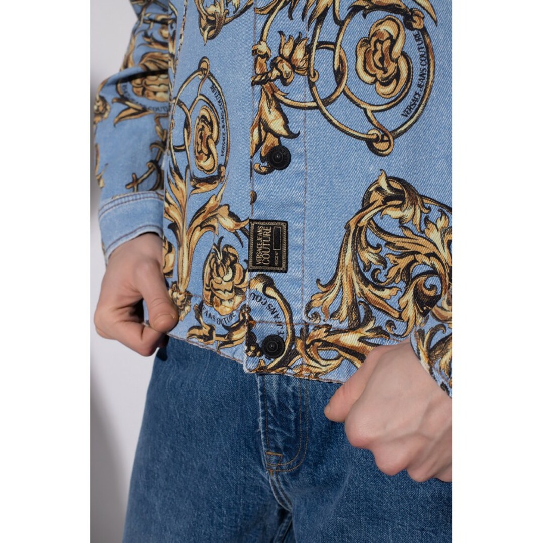 VERSACE JEANS COUTURE デニムブルゾン Lサイズ メンズのジャケット/アウター(Gジャン/デニムジャケット)の商品写真