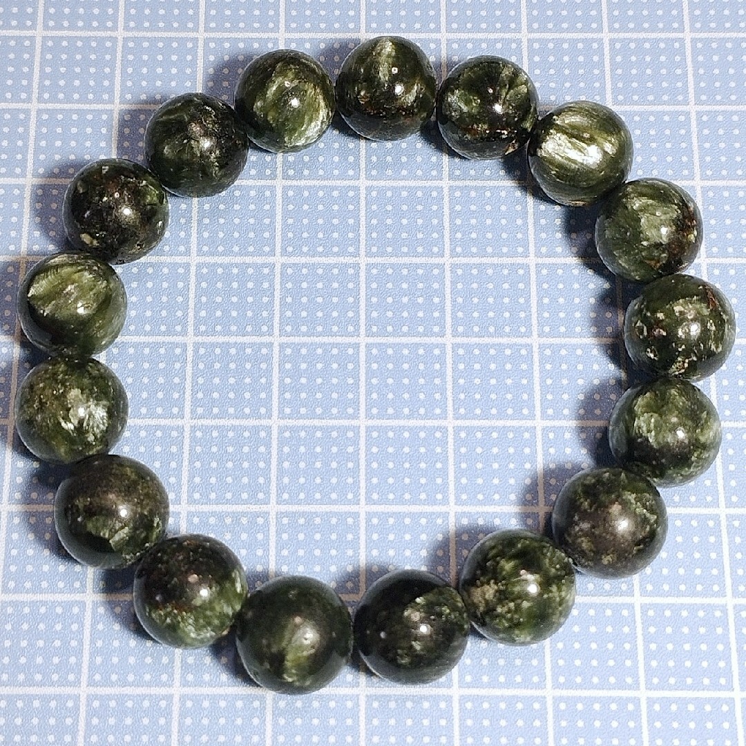 セラフィナイト Seraphinite ブレスレット クリノクロア 12mm 6