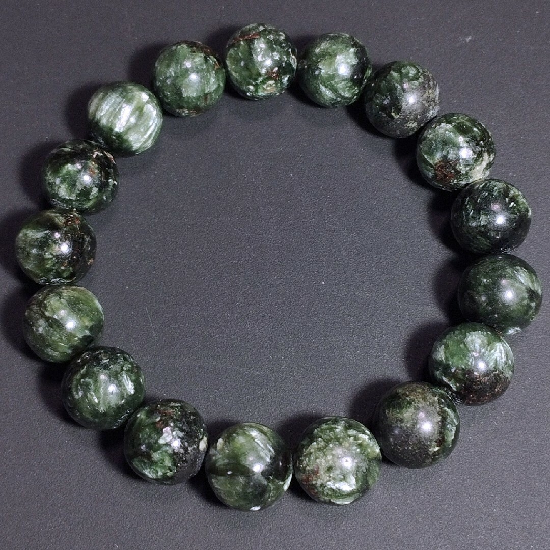 セラフィナイト Seraphinite ブレスレット クリノクロア 12mm 5