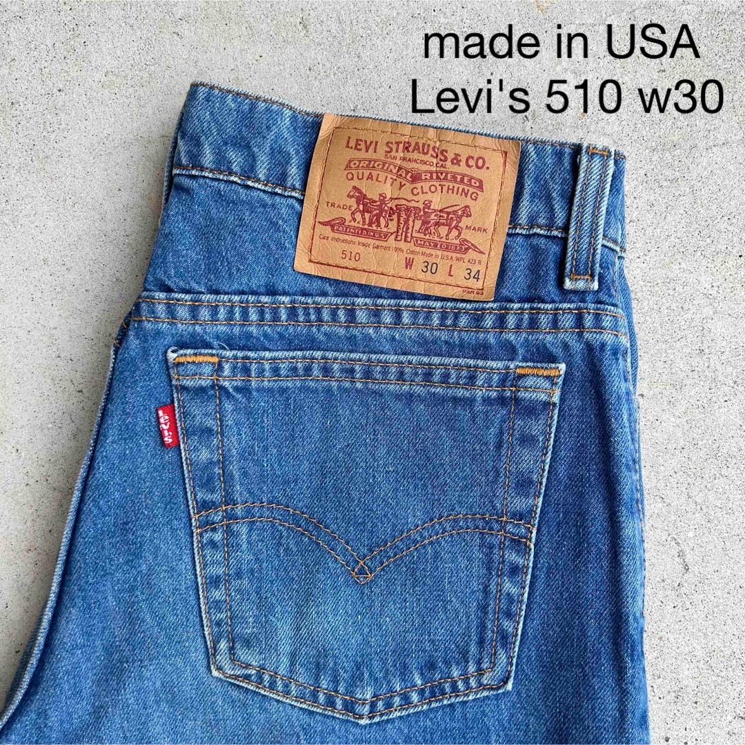 80〜90's米国製W30Levi's リーバイス 510 106