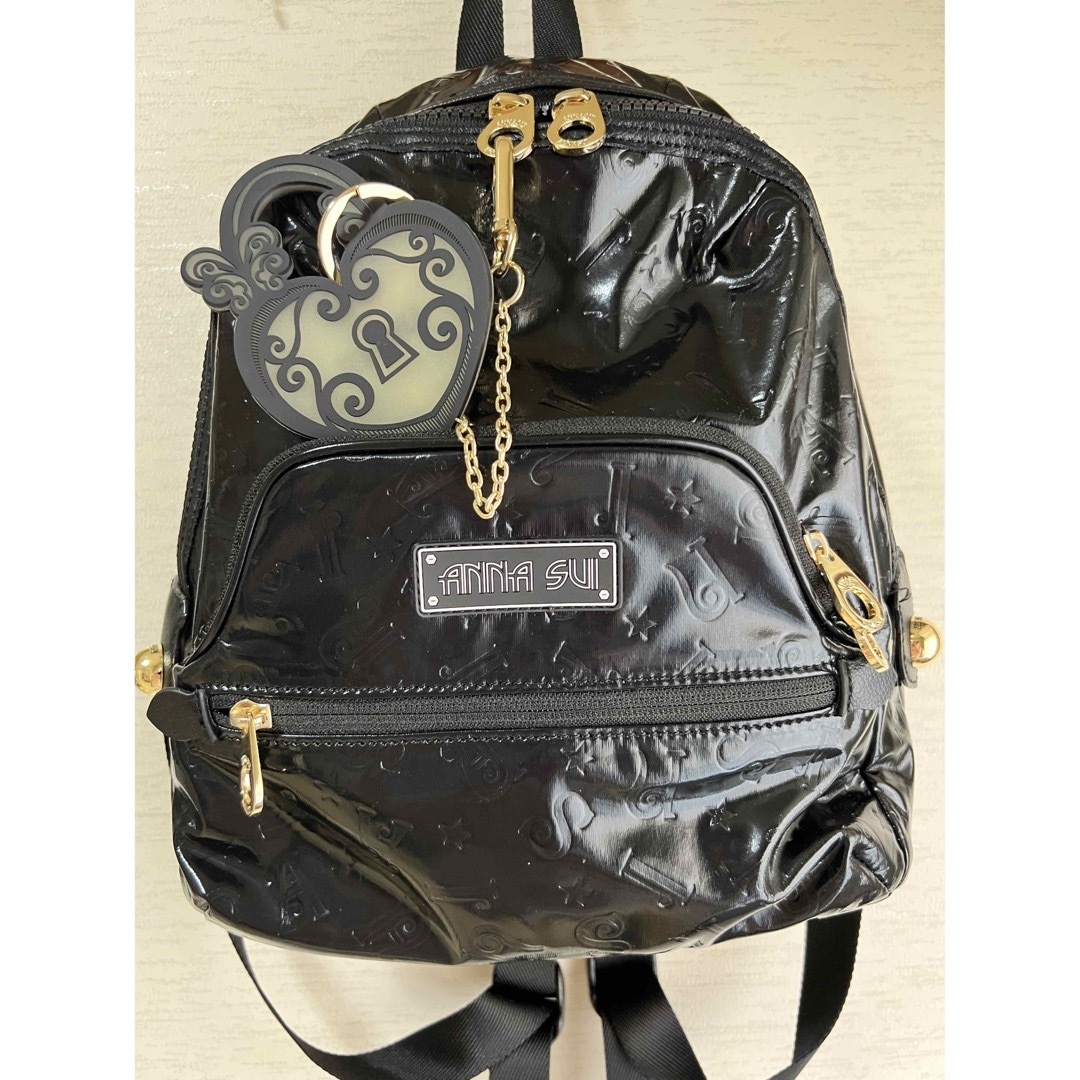 【美品】ANNA SUI  ホーリー　リュック　　総柄　ナイロン　ポリ