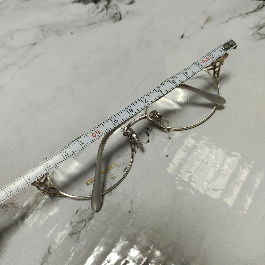 LEONARD - 829未使用 レオナール メガネ 眼鏡 J22F 豪華 宝飾 シルバー