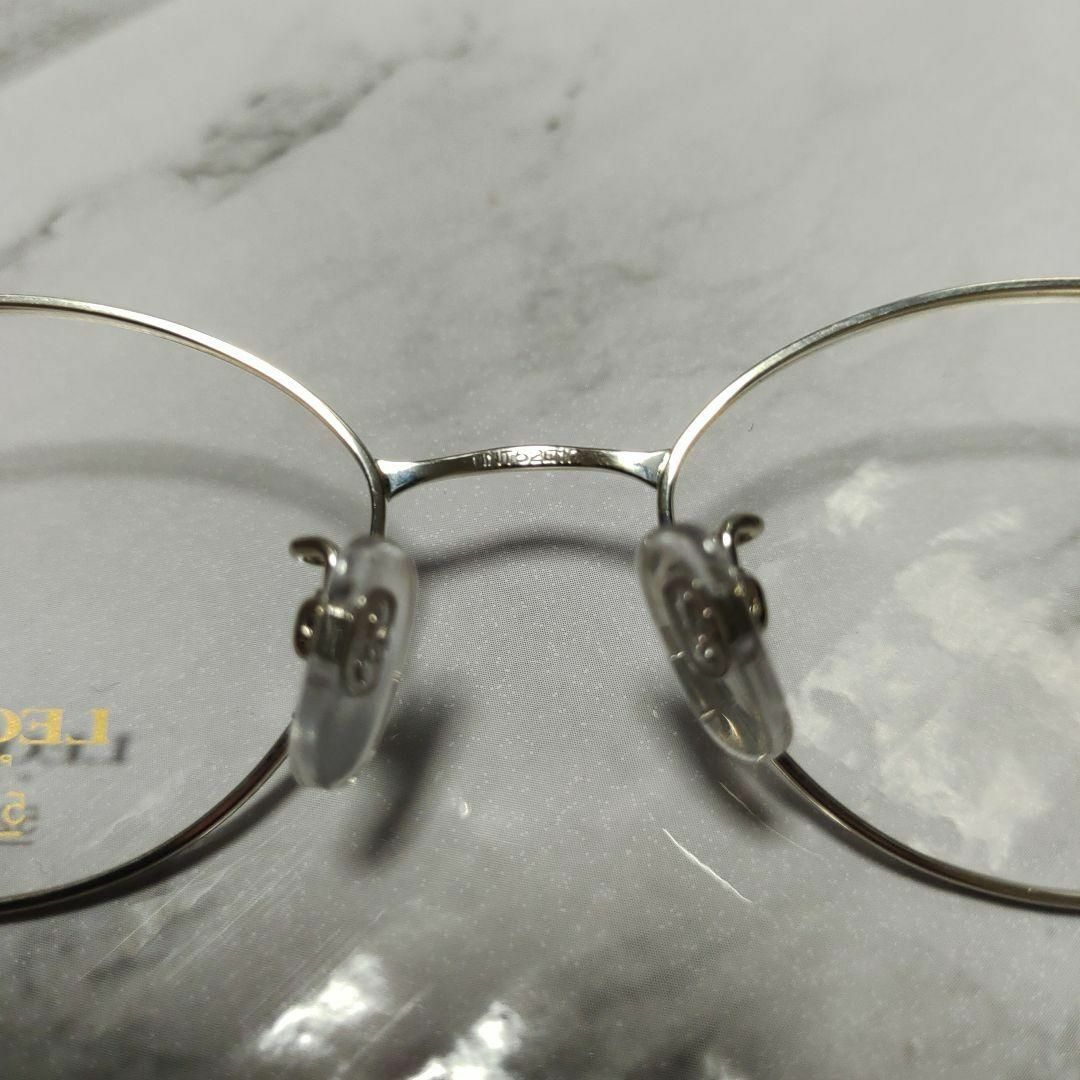 LEONARD - 829未使用 レオナール メガネ 眼鏡 J22F 豪華 宝飾 シルバー