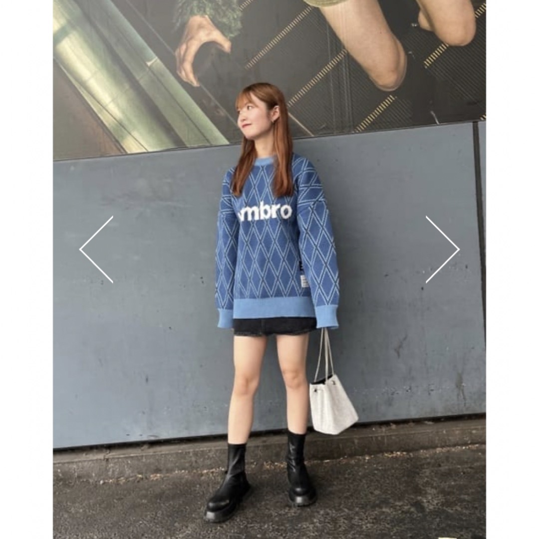 MOUSSY× UMBRO ニット♡ネイビーブルー