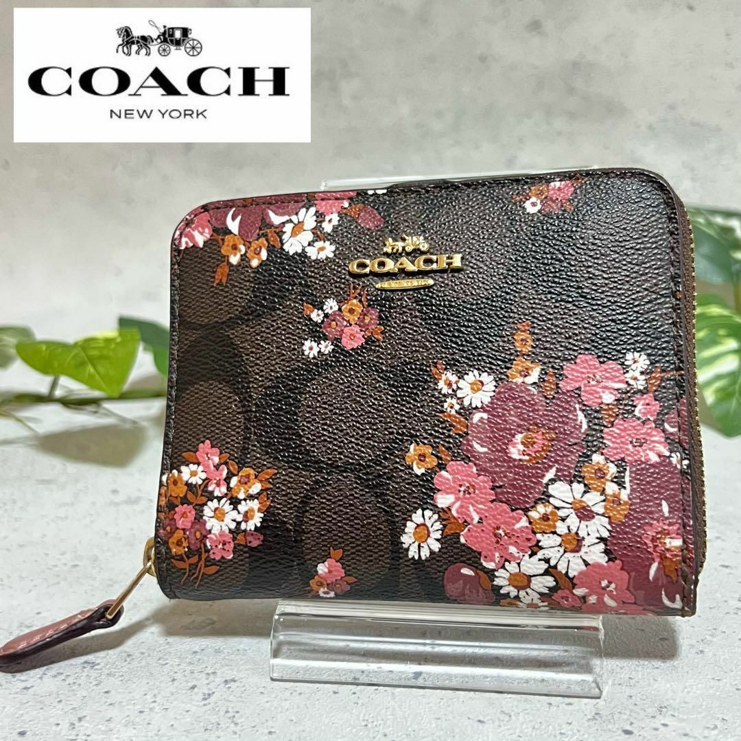 ファッション通販サイト ⭐COACH⭐コーチ⭐新品 折財布 花柄 PVCレザー