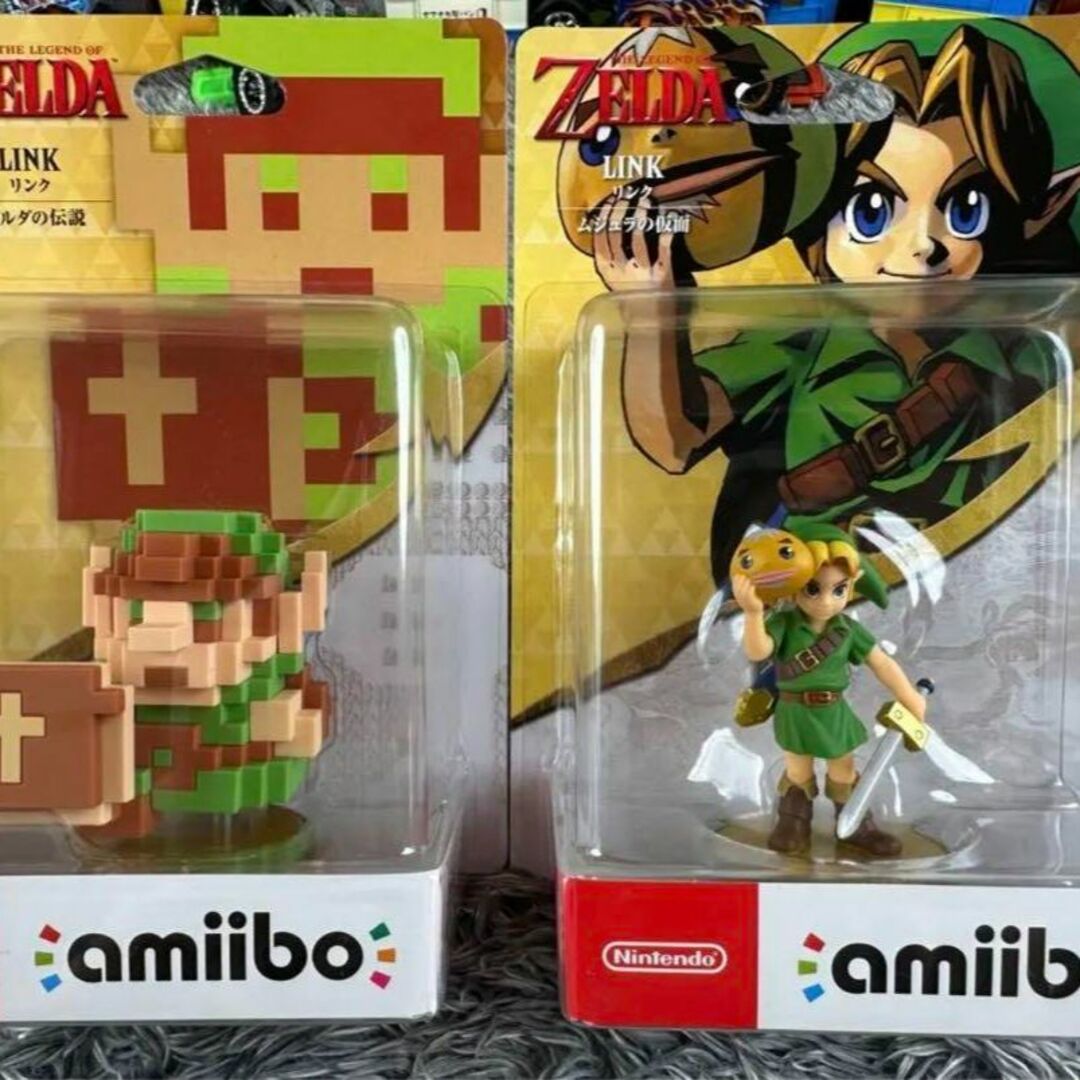 amiibo リンク ムジュラの仮面&ドット ゼルダの伝説 2点セットの通販