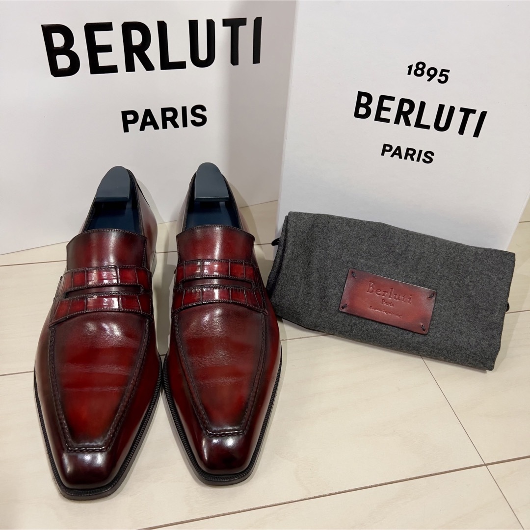 箱付 Berluti ベルルッティ アンディ ローファー ドレスシューズ 靴