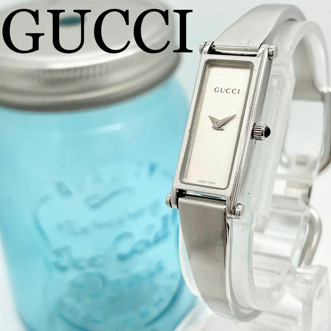 Gucci - 631 GUCCI グッチ時計 レディース腕時計 ホワイト バングル