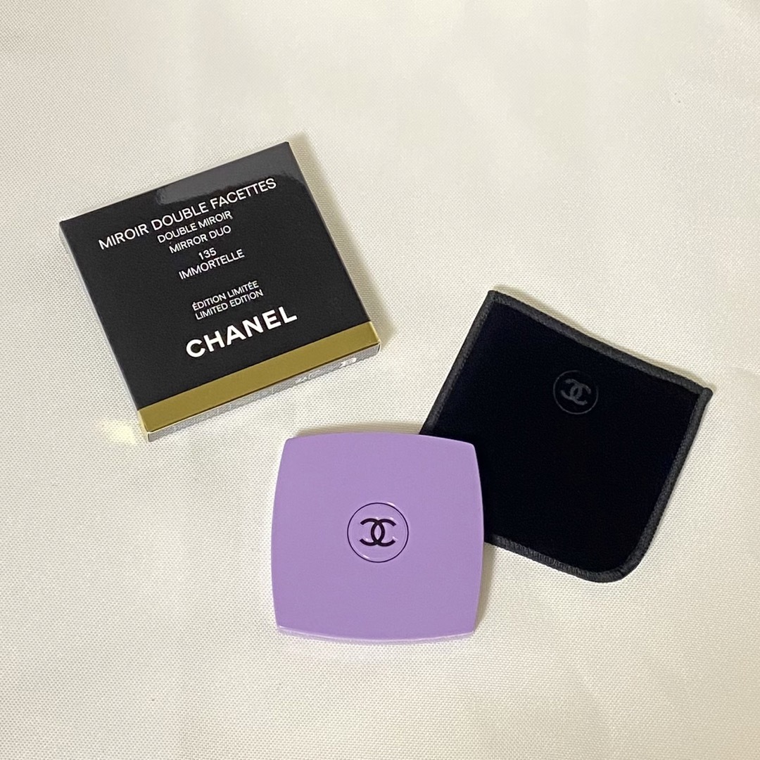 シャネル コンパクト ミラー イモーテル 135 パープル CHANEL 鏡 シャネル コンパクト ミラー イモーテル 135 パープル CHANEL 鏡